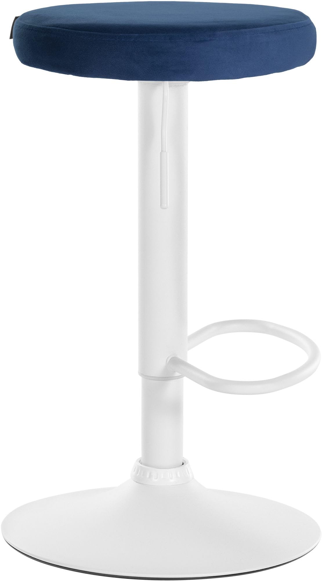 CLP Barkruk Ponte chroom Frame - Fluweel - creme | Leen Bakker