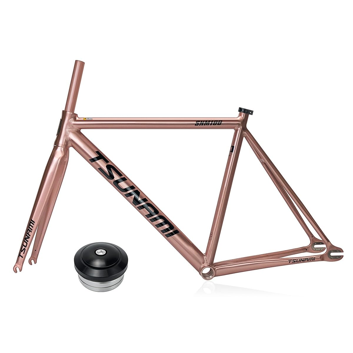metall fahrradrahmen HWEVDHJ Fixed Gear Fahrrad Rahmenset 700C Aluminiumlegierung Bahnradrahmen 49/52/55/58cm C Bremse QR 100/120mm Mit Gabel(Rose Gold,49cm) Sport & Freizeit thule-10201034 Farbe:Schwarz/Schwarze Tasche weißes Logo Lecyclo.com Spulenturm für Nähmaschinenspulen –