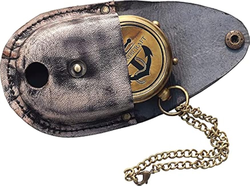 Gift to My Son Engraved Brass Compass with Leather Case - Gift to Son from Mom - Gift for Son from Dad - Birthday Gift for Son - Motivational Gift for Son - Graduation Gift Ideas