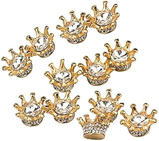 12 Pcs Mini Crown Small Crown Decoration Rhinestone Cake Toppers Crown Cupcake Toppers Wedding Crowns Tiaras for Cake Party Favors Baby Shower Birthday Crafts Jewelry Making DIY (CLO01)