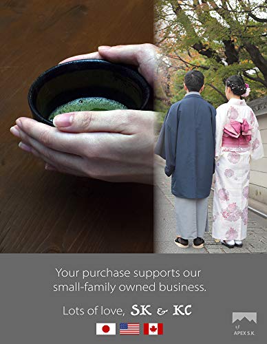 Premium Japanese Ceremonial Matcha Green Tea Chawan Bowl Full Kit Matcha Whisk Set with Accessories and Tools Bamboo Chasen Matcha Whisk Scoop and Holder (MONO)