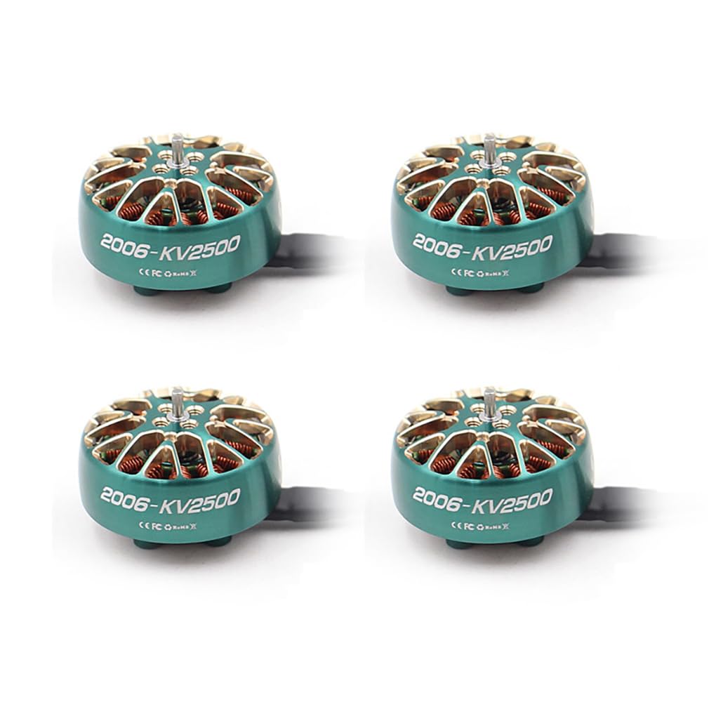Sparkhobby 2006 1950KV 2500KV FPV Brushless Motor 4-6S 1.5mm Eje para RC 3.5 "T90mm Hélice Cinewhoop Drones (4PCS 2006 2500KV)