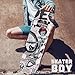 Professional Double Kick Skateboard, 31 inch Maple Deck, ABEC-9 Bearings, 95A PU Wheels, Custom Graphic Design (Bicycle, 31in)