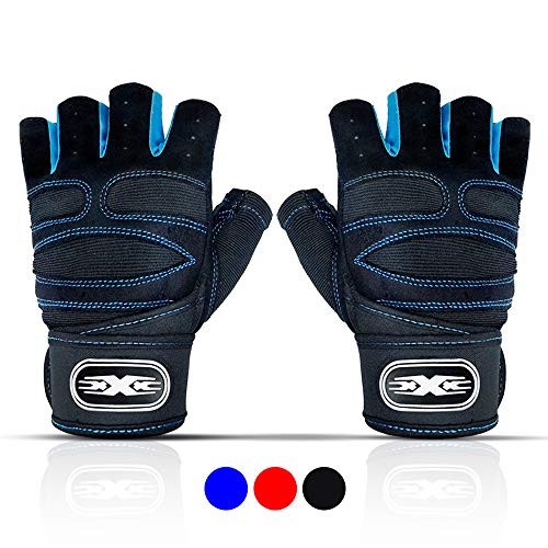 Fisi Workout Gloves for Men & Women, Gym Weight Lifting Gloves with Wrist
