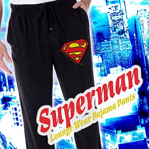DC Comics Men's Superman Pajama Pants Classic S Symbol Loungewear Sleep Pants3