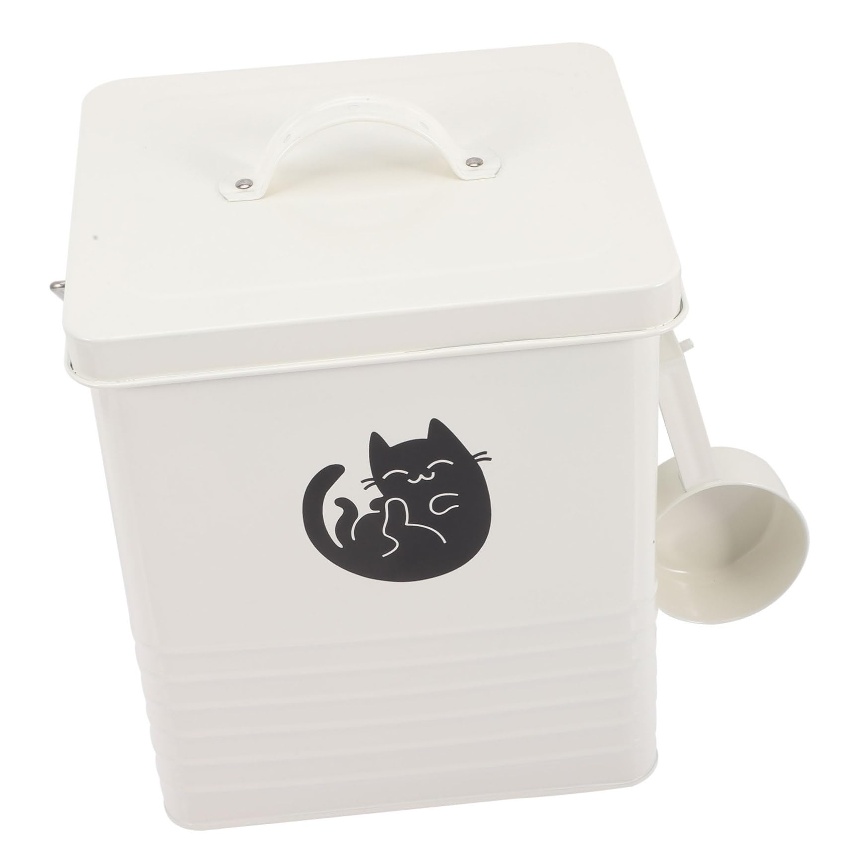FRCOLOR Contenitore Per Cibo Per Gatti Comodo Contenitore Per Snack Per Cani Per Snack Per Gatti Con Paletta Resistente e Durevole