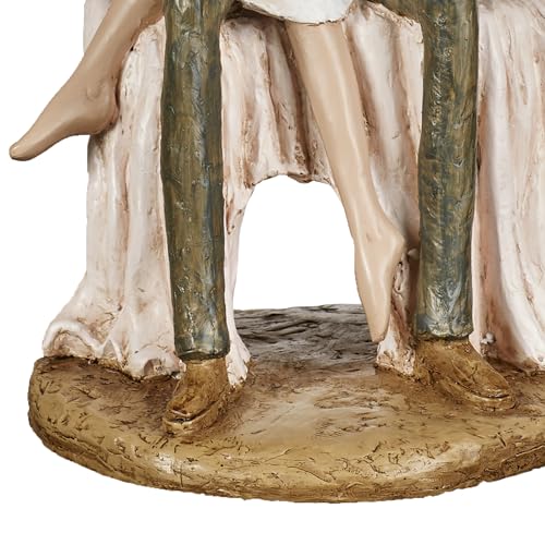 Escultura de Mesa Romántica Pareja 14 Pulgadas Alta miniatura 5