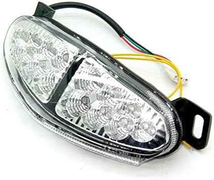 Motocycle LED Integrated Rear Running Tail Stop Brake Light Super Bright Tail Light Fit For Kawasaki 09-11 ER-6n ER-6f Ninja650R Chrome Clear