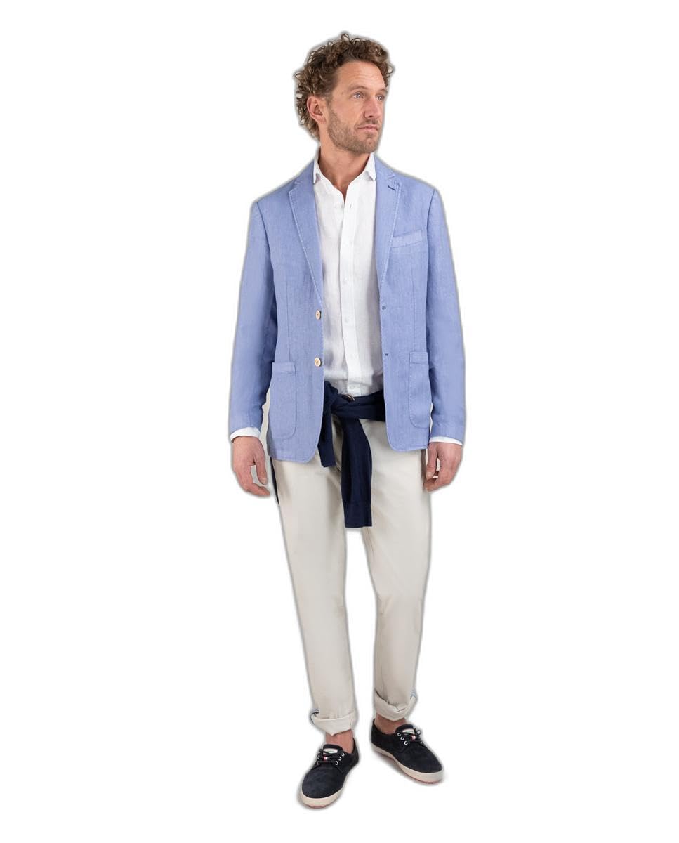 El Ganso Americana Lino Garment Dyed Azul