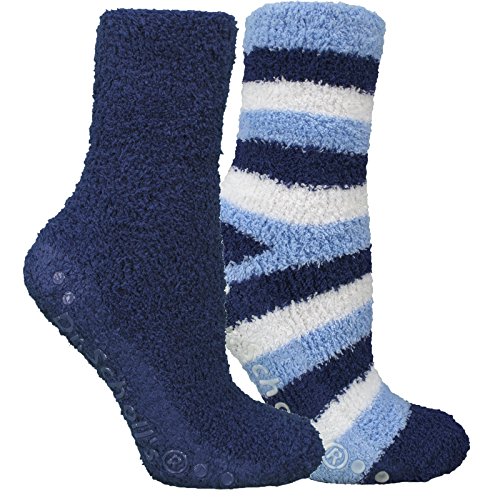 Dr. Scholls Women's Spa Socks with Grippers 2 Pairs