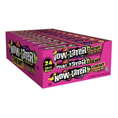 Now and Later Chewy Original Mix 5 Flavors Bulk 24 Pack Cover