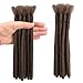 Produktbild Noverlife Dreadlock-Extensions, 10 Strähnen, 20 cm, mit rückseitigem Kamm, Dreadlock-Zubehör, Jamaica Punk, Hip-Hop-Reggae, Kunsthaar, geflochten, für Damen und Herren