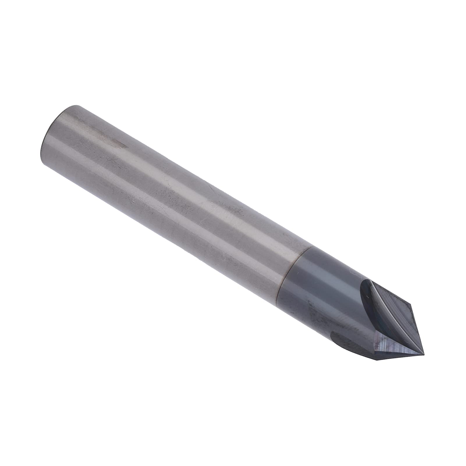 Aramox Frez do Fazowania Frez ze Stali Wolframowej 3 Ostrza Narzędzie do Fazowania 90 Stopni Polerowania CNC Grawerowanie Aluminium Miedź D6 X 90 Stopni X 50L (D12*90°*75L)