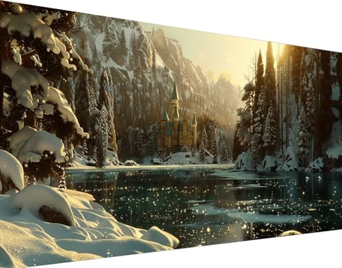 Peinture Diamant Neige 5D : Sublimez votre Home Decor avec ce Grand Kit Diamond Painting