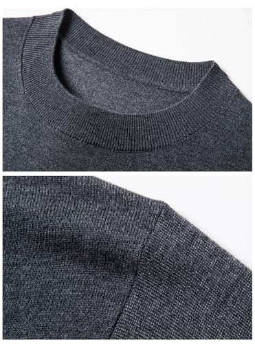 Bollrllr 2024 Winter Men's Knitted Warm Pullover Sweater Fashion Slim Short Sleeve Sweater4