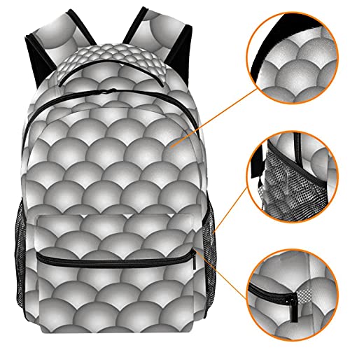 Sac à dos décontracté pour femme à texture écailles grande capacité - 3