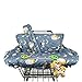 Shopping cart Cover, cart Cover for Babies, Padded high Chair Cover, Bonus Split Reversible seat Cushion, Cell Phone Pouch, Collection Pocket, Neutral for boy or Girl, Large