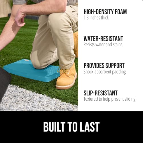 Image of GORILLA GRIP Extra Thick Foam Kneeling Pad for Gardening 17.5x11 Turquoise