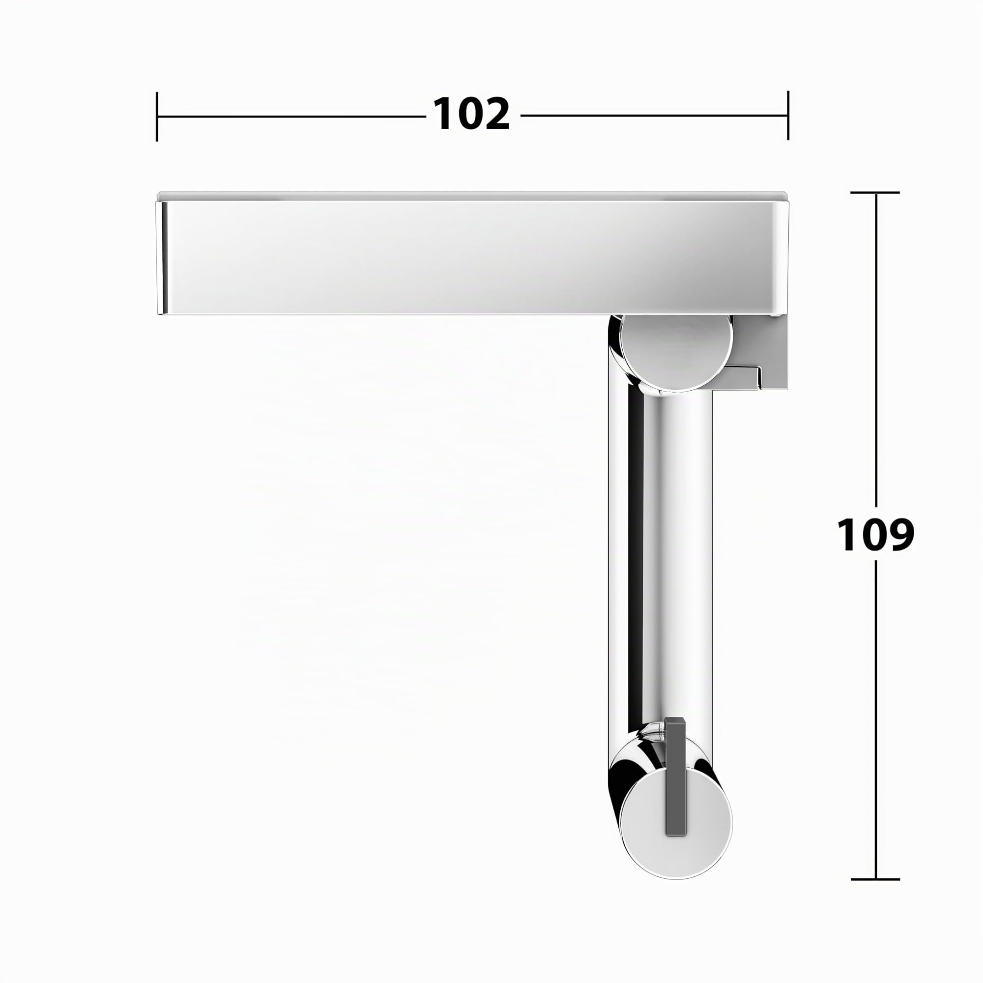 KEUCO Reva Toilettenpapierhalter, offene Form, mit Ablage, Metall verchromt | Made in Germany, schwenkbar, inkl. Schrauben und Dübel, Klopapierhalter zum Bohren