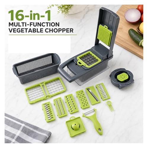 Multi-cortador de verduras 16 en 1 para cocina miniatura 2