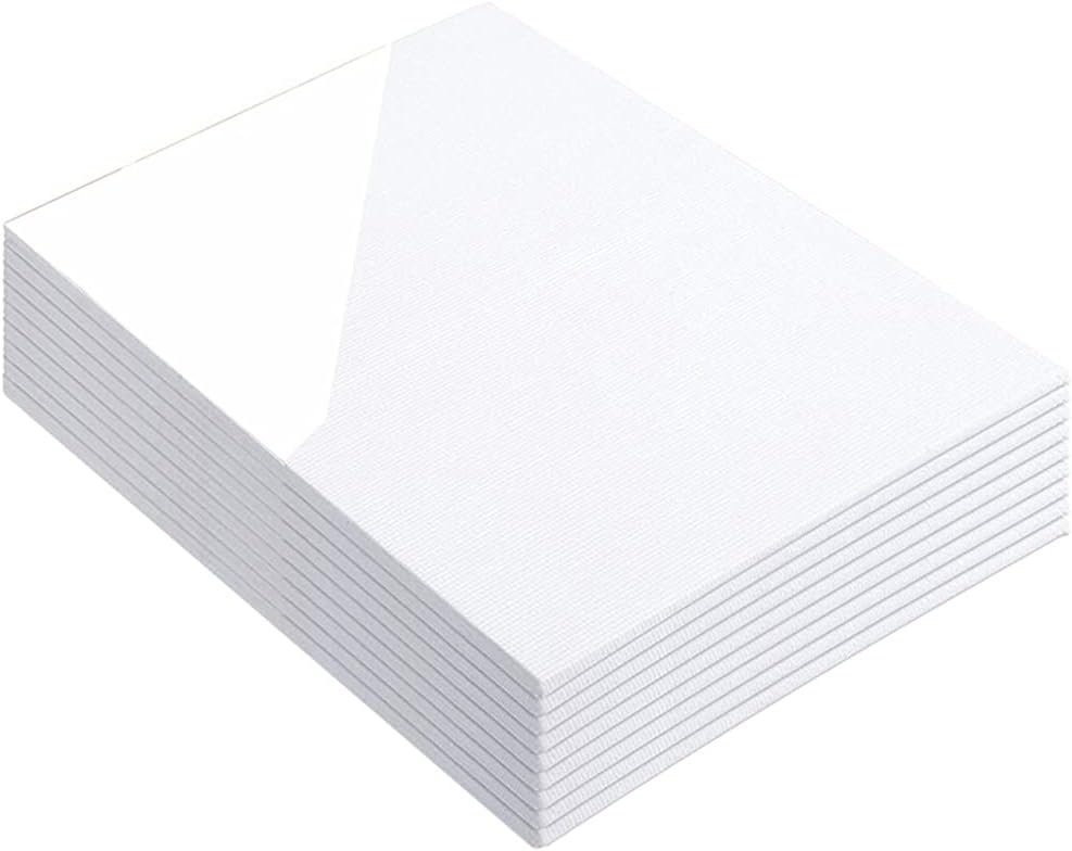 Canvas Panels - 9 Pack Artist Painting Canvas Boards Value Pack for Oil & Acrylic Painting