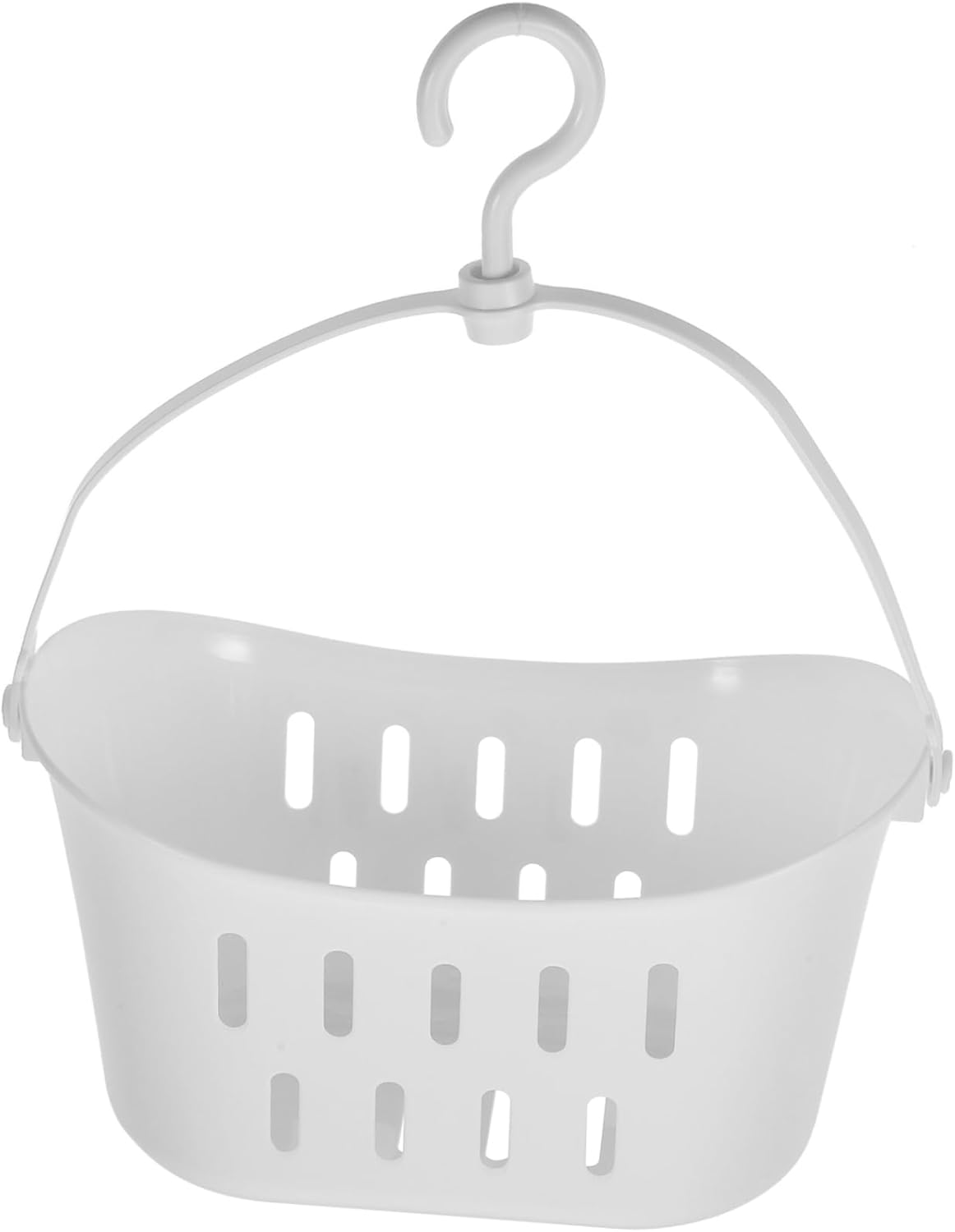 Hanging Shower Plastic Storage Basket Organizer with Handle for Bathroom Kitchen College Dorm Versatile Hanging Wall Basket for Toiletries Cleaning Supplies