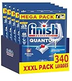 Finish Quantum Pastilles Lave-Vaisselle, Elimine Les Taches Tenaces - 340 Tablettes Lave-V...
