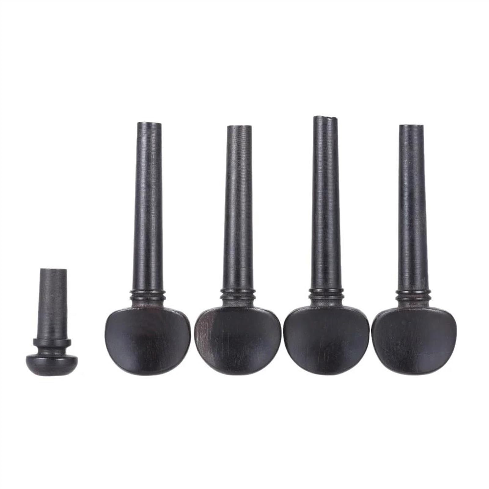 4 Stuks Viool Stemsleutel Ebbenhout Viool Stemsleutel Vervanging Full Size Viool Deel Accessoires Set Viool Fittings Kit (Color : 1/2