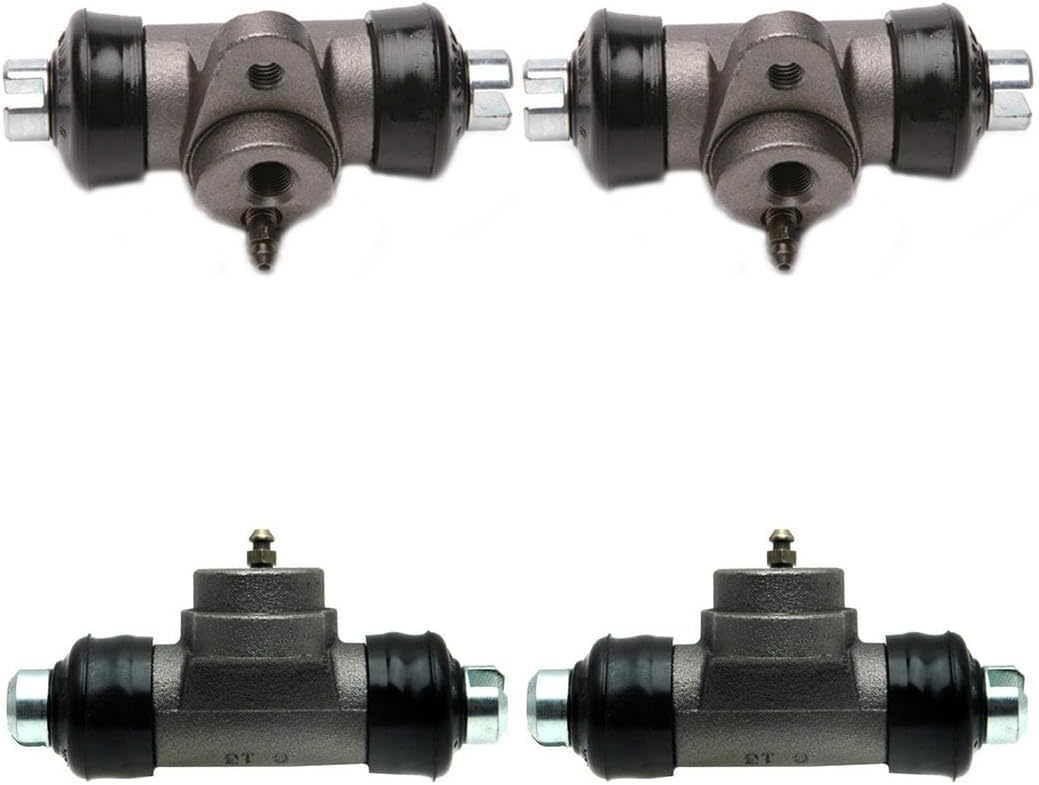 Front and Rear Wheel Cylinder, 4Pcs Drum Brake Wheel Cylinder Replacement ZGYWAutoParts for Volkswagen Beetle 1.5L 1968 1969, for Volkswagen Beetle 1.6L 1970-1978, for Volkswagen Thing 1.6L 1973