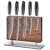 XINZUO-5PC-Kitchen-Knife-Set-Damascus-Chef-Knife-Set-with-Magnetic-Knife-BlockNatural-Walnut-Knife-Holder-Stand-for-Counter-Topwith-Strong-Magnets XINZUO 5PC Kitchen Knife Set, Damascus Chef Knife Set with Magnetic Knife Block,Natural Walnut Knife Holder Stand for Counter Top,with Strong Magnets