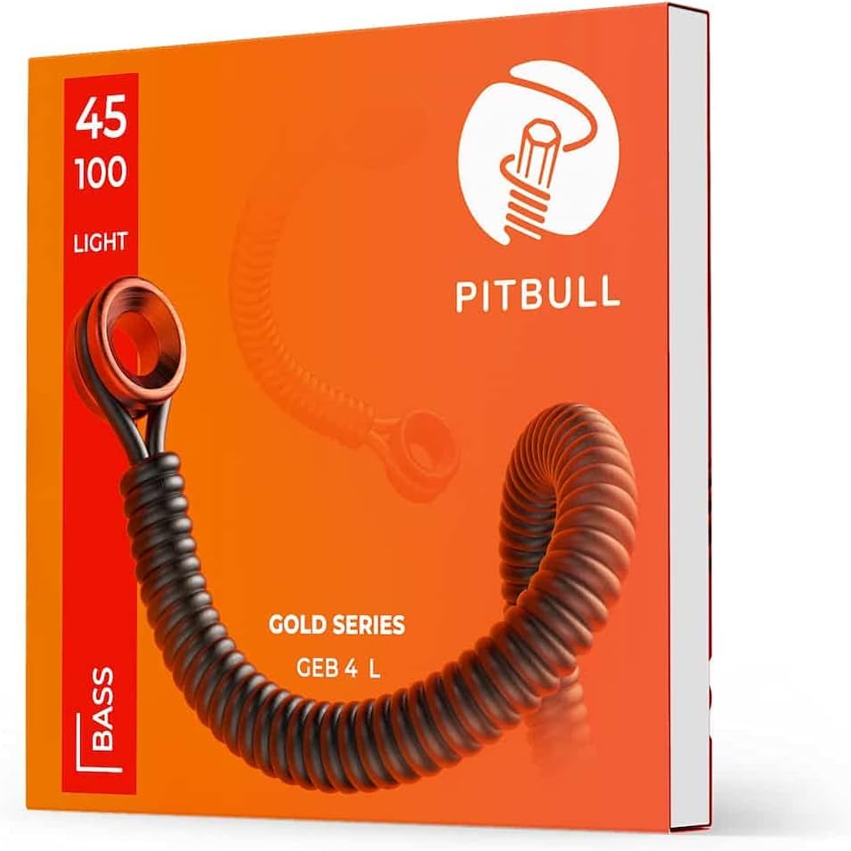 Pitbull Bass Guitar Strings Gold Series (4 STRINGS 45-100 Light)