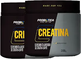 Kit 2x Creatina 100% Pura - Monohidratada, Marca Probioticaa 300g Cada - Total 600g
