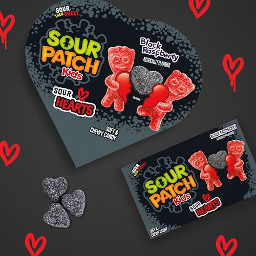 SOUR PATCH KIDS Sour Hearts Soft & Chewy Valentine's Day Candy, 12 Boxes - image 7