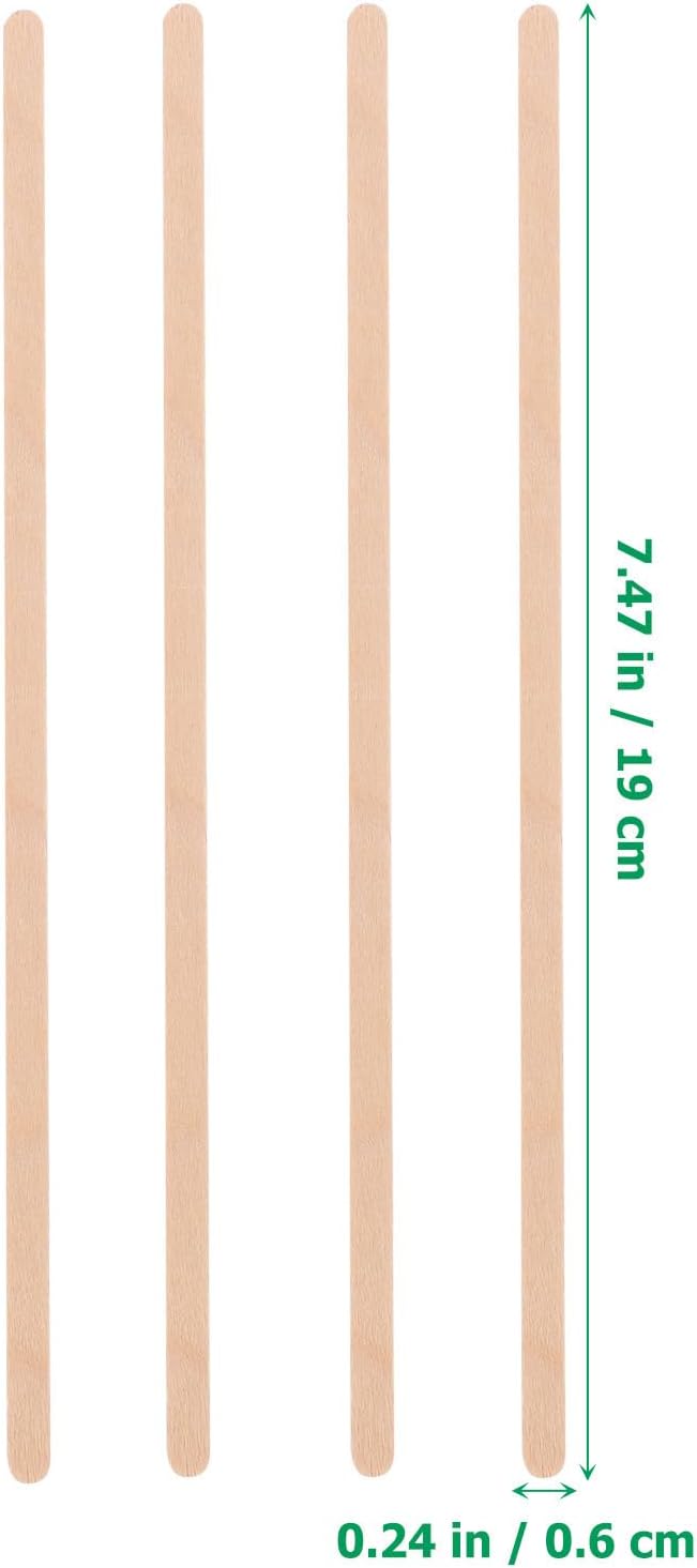 Garneck 150pcs Disposable Wooden Coffee Stirring Sticks 14cm Mixing Rods for Drinks and Afternoon Tea with Fine Workmanship