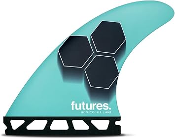 Future Fins AM1 Hexcore Teal/Navy Al Merrick Surfboard Thruster Fin Set