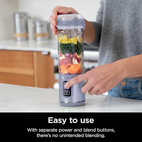 Image of Ninja Blast Portable Blender, Cordless, 18oz. Vessel, Personal Blender For-Shakes and Smoothies, BPA Free, Leakproof-Lid and Sip Spout, USB-C Rechargeable, Dishwasher Safe, Tinted Lavender, BC151LD