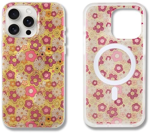 Coque iPhone 15 Pro Max Sonix x Barbie Retro Flower compatible MagSafe