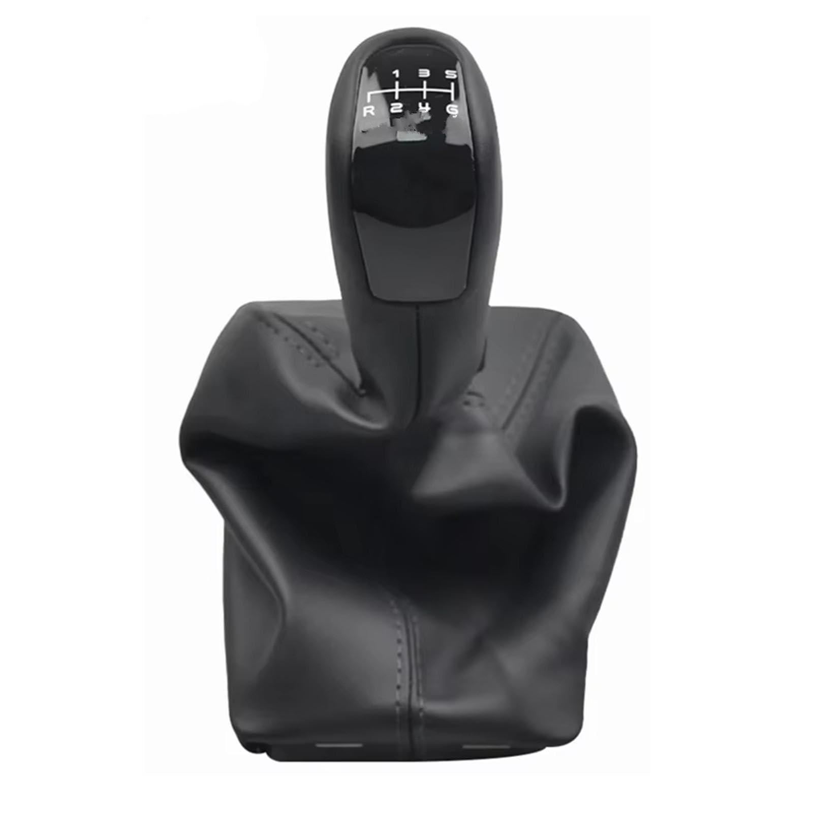 WSBOJXTH Gear Stick Compatible with Benz for E Class W211 S211 2002-2009 Car 6 Speed Gear Shift Stick Knob Lever with PU Gaiter Boot Cover Case(Classic)