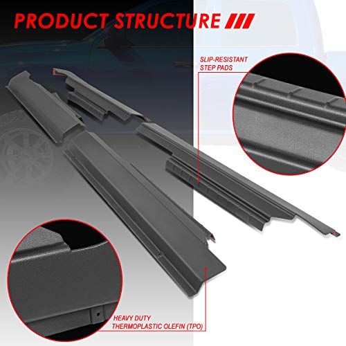 image for Auto Dynasty 4Pcs Rocker Panel Door Sill Plate Cover Compatible with D