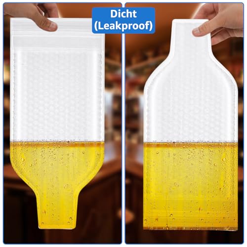 Oungy 8 Stück Weinflaschen Reiseschutzhüllen, Weinhüllen für Koffergepäck, Auslaufsicher Weinflaschenschutz Taschen, Flaschen-versandhülle, Wiederverwendbarer Auslaufsichere Verpackung für Flugzeuge