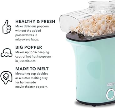 dash popcorn maker white