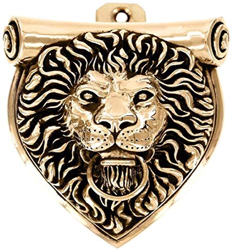Cheapest 🛒 Vicenza Designs DK9000 Sforza Lion Door Knocker, Antique Gold Exclusive Discount 50% Price Vicenza Designs DK9000 Sforza Lion Door Knocker, Antique Gold