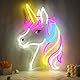 CoolGift Mart Einhorn Neon Schild, Einhorn Lampe Wanddekoration, dimmbare Geburtstag Party Dekorationen für Haus, Terrasse, Garten, Restaurants, Hotels, Geschäfte, Clubs