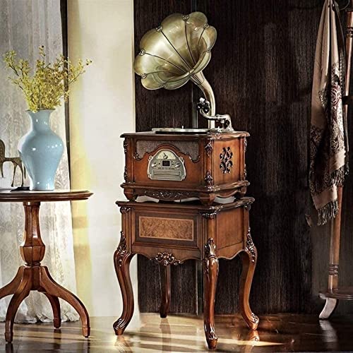AURADO Gramophone , Bronze Vintage Classique Rétro Antique Phonographe Gramophone Platine Disque Vinyle Playe (Tourne… - Les Beatles, Paul McCartney, John Lennon, RIngo Starr, George Harrison AURADO Gramophone , Bronze Vintage Classique Rétro Antique Phonographe Gramophone Platine Disque Vinyle Playe (Tourne…