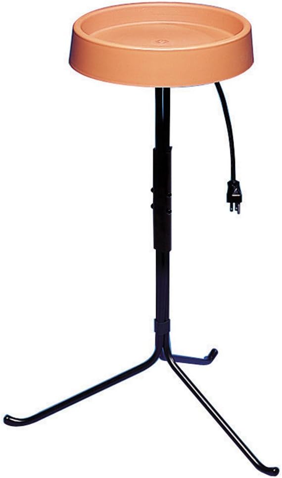 Allied Precision ALLIEDPR400 12 in. Heated Bird Bath with Metal Stand