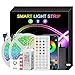Striscia LED 20M[upgrade],Strisce LED 5050 RGB Dimmerabile con APP e Telecomando,Luci Led Bluetooth 20 Colori/8 Modalità,Luci Led Camera da Letto Tagliabile con Funzione Musicale e Timer per Casa