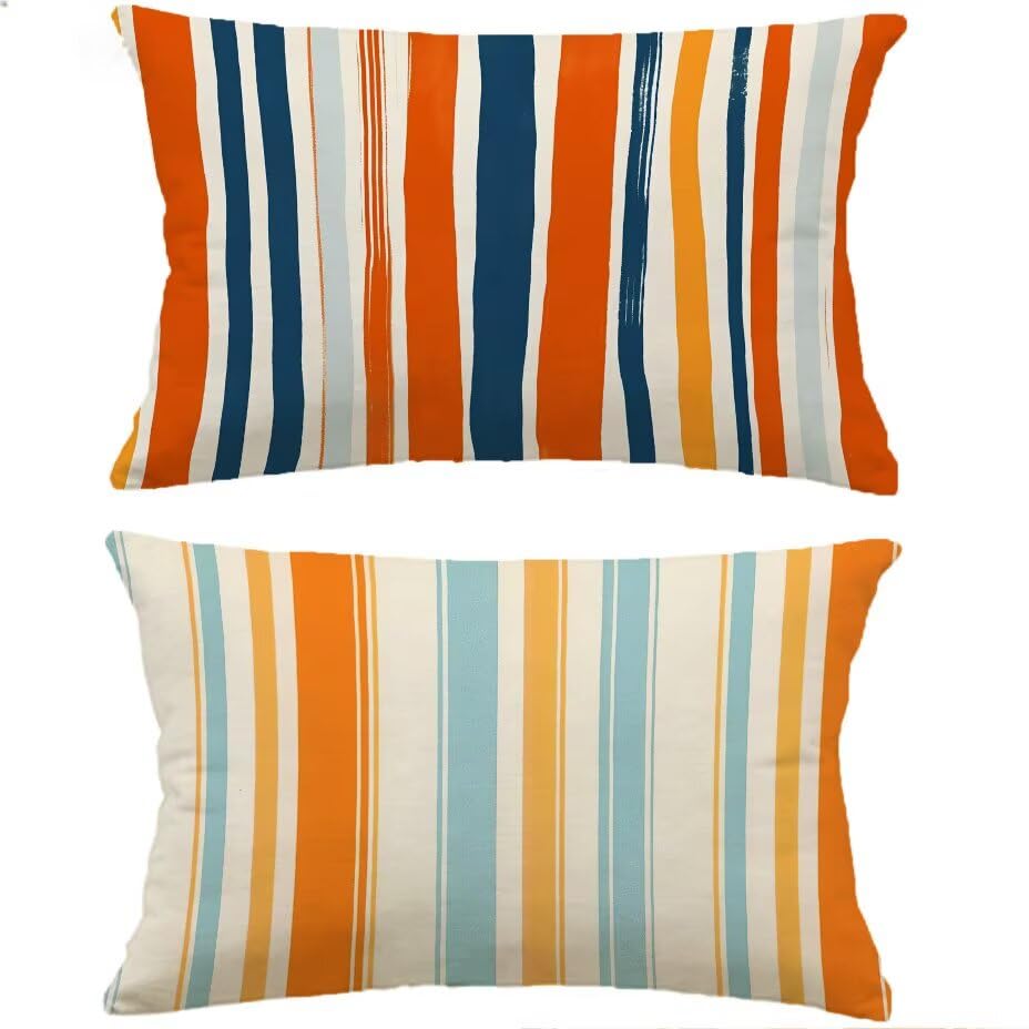 Housse de Coussin Extérieur Rectangulaire Anti Humidité pour Salon de Jardin