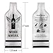 [UPGRADED PROTECTION] 4 Set (8 pcs) Reusable Wine Bags for Travel, Wine Travel Protector, Bottle Travel Sleeve Case For Airplane, Car, Cruise, TRIPLE Protection Luggage Leak-Proof Safety Impact Resist