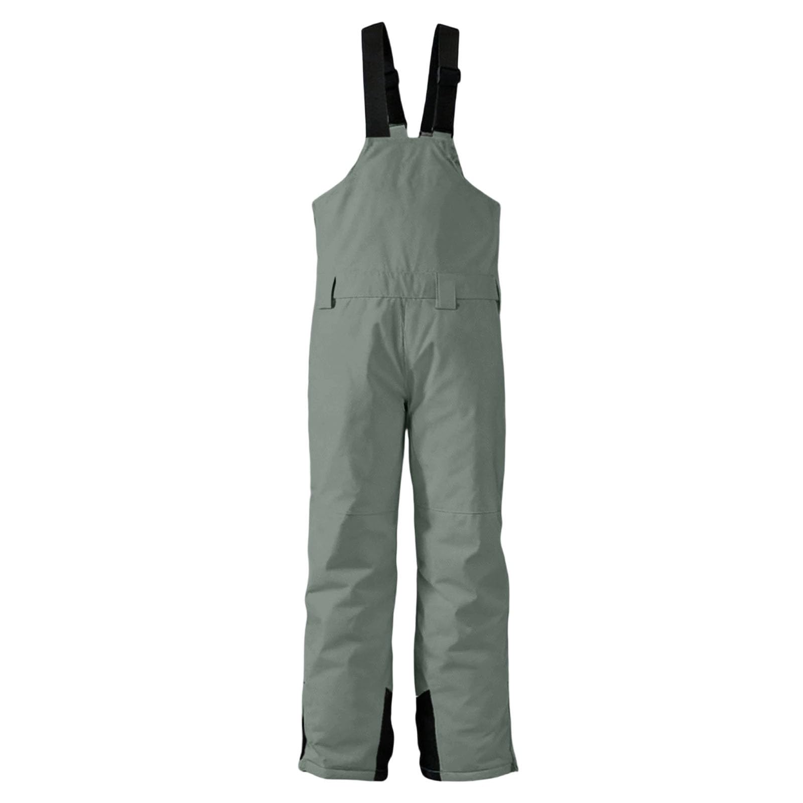 Skihose für Damen und Herren, mit verstellbaren Trägern, Baggy, wasserdicht, Latzhose und Thermohose, warm, Arbeitshose, Kantenschutz und Schneefang, Latzhose, große Größe, S-3XL