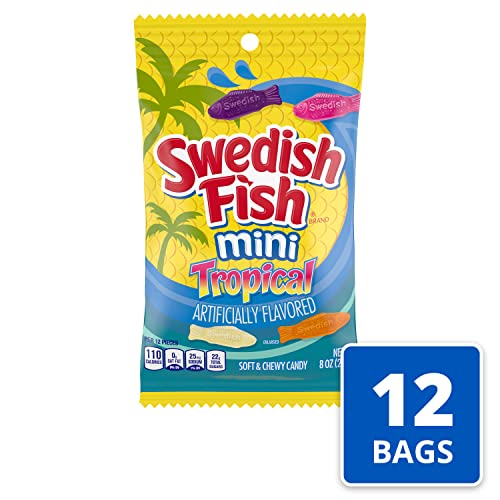 Swedish Fish Mini Tropical Soft & Chewy Candy, 8 Ounce (Pack Of 12) #TOP1